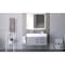Castello Usa Amazon 36" Wall Mounted Gray Vanity With White Top And Gold Handles CB-MC-36G-GLD-2056L-WH - alternate 4